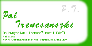 pal trencsanszki business card